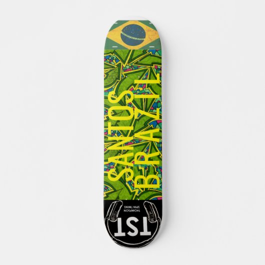 SANTOS BRAZIL Skateboard, 7¾" Deck Persoonlijk Skateboard (Voorkant)