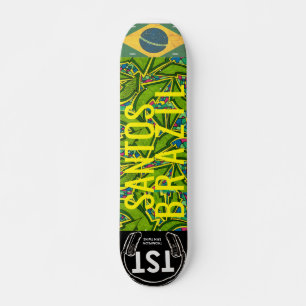 SANTOS BRAZILIË Skateboard, 7 ¾" Deck Persoonlijk Skateboard