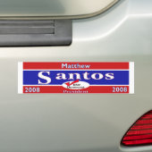 Santos Bumper Bumpersticker (Op auto)