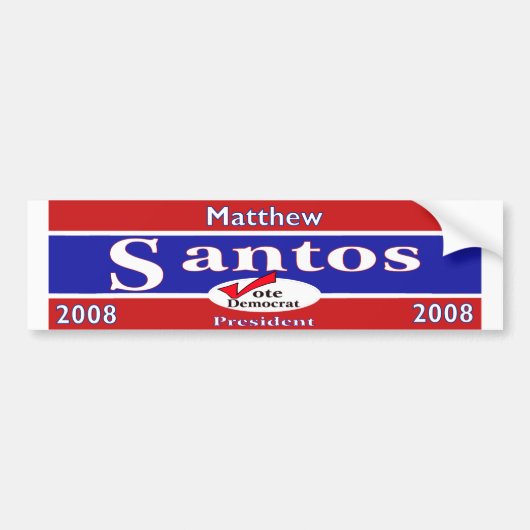 Santos Bumper Bumpersticker (Voorkant)