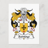 Santos Family Crest Briefkaart (Voorkant)