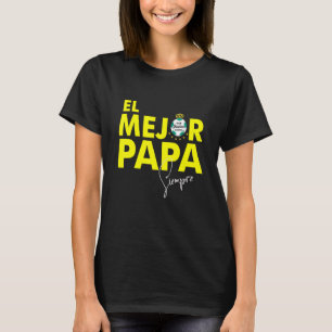 Santos Laguna Mexicaans Voetbal El Mejor Papa T-shirt