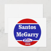 Santos McGarry in 2008 Briefkaart (Voorkant / Achterkant)