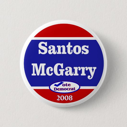 Santos McGarry in 2008 Ronde Button 5,7 Cm (Voorkant)