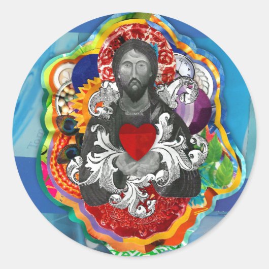 Santos Ronde Sticker (Voorkant)