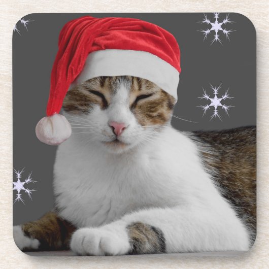 Sants Cat kerstOnderzetters Onderzetter (Voorkant)