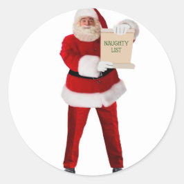 Sant's ondeugende lijst ronde envelop zegels