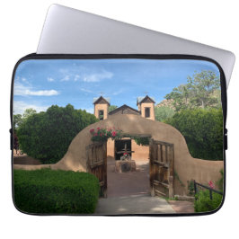 Santuario de Chimayo kerk foto katholiek Laptop Sleeve