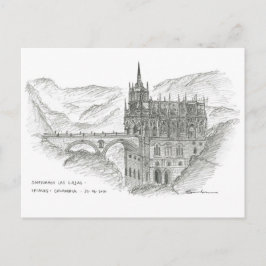 Santuario Las Lajas, Ipiales, Colombia Briefkaart