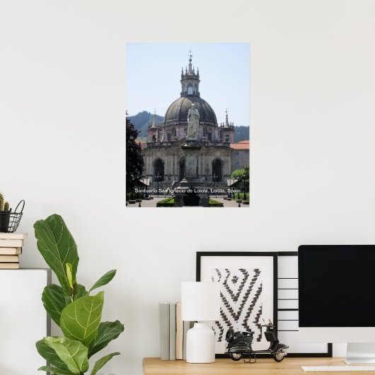 Santuario San Ignacio de Loiola, Loiola, Spanje Poster (Thuiskantoor)