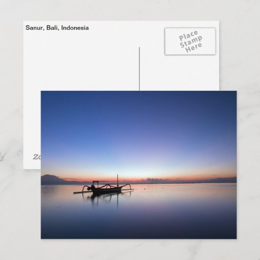 Sanur, Bali, Indonesië Briefkaart (Voorkant / Achterkant)