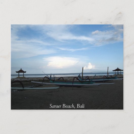 Sanur Beach, Bali Briefkaart (Voorkant)