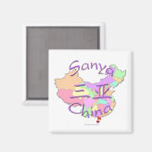 Sanya China Magneet (Voorkant / Achterkant)