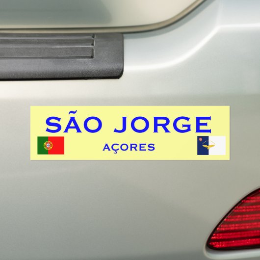 Sao Jorge Bumpersticker (Op auto)