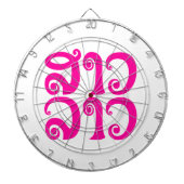 Sao Lao ✿ Lady Lao ✿ Laos/Laotiaanse taal Dartbord (Voorkant)