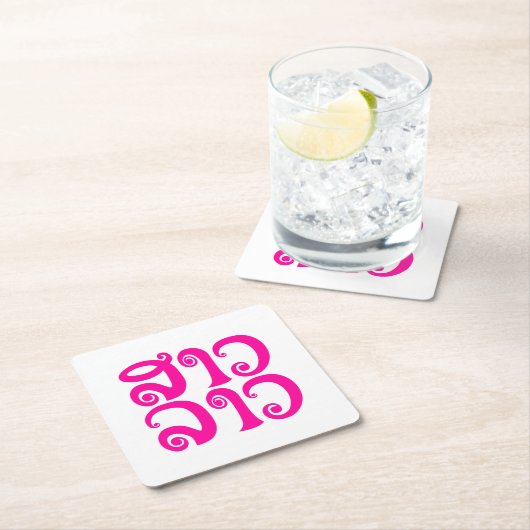 Sao Lao ✿ Lady Lao ✿ Laos/Laotiaanse taal Kartonnen Onderzetters (Insitu)