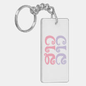 Sao Lao ✿ Lady Lao ✿ Laos/Laotiaanse taal Sleutelhanger (Voorkant Links)