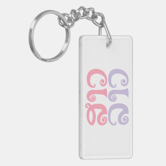 Sao Lao ✿ Lady Lao ✿ Laos/Laotiaanse taal Sleutelhanger (Voorkant Links)