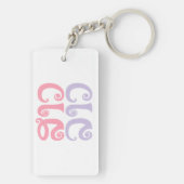 Sao Lao ✿ Lady Lao ✿ Laos/Laotiaanse taal Sleutelhanger (achterkant)