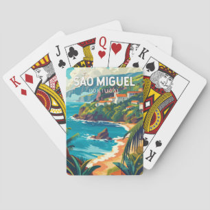 Sao Miguel eiland Portugal Reis Kunst Pokerkaarten