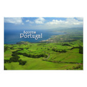 Sao Miguel groen landschap Foto Afdruk (Voorkant)