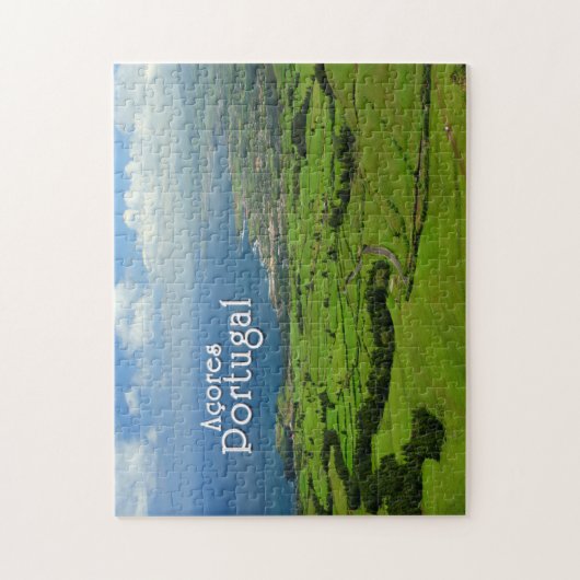 Sao Miguel groen landschap Legpuzzel (Verticaal)