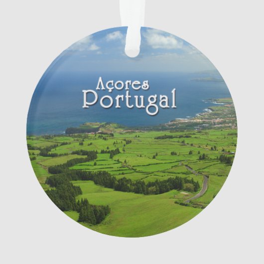 Sao Miguel groen landschap Ornament (achterkant)