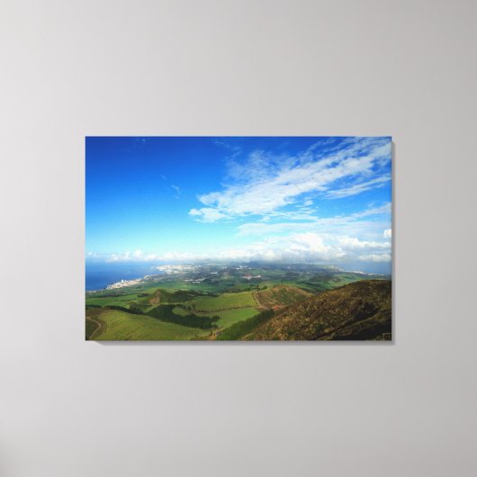 Sao Miguel Island Azoren Canvas Afdruk (Voorkant)