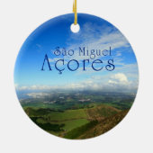 Sao Miguel Island Azoren Keramisch Ornament (Achterkant)