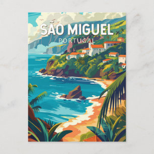 Sao Miguel Island Portugal Reiskunst Briefkaart