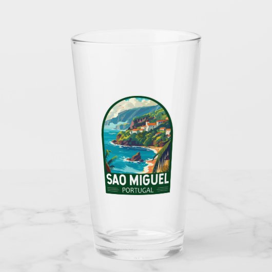 Sao Miguel Island Portugal Reiskunst Glas (Voorkant)