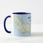 Sao Miguel* Map Coffee Mok (Links)