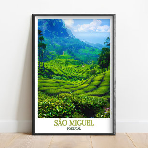 São Miguel Poster - Gorreana Theeplantages Print