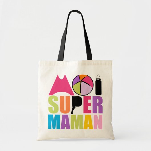 Sao Moi Super Mama - Logo Couleurs Douces Tote Bag (Voorkant)
