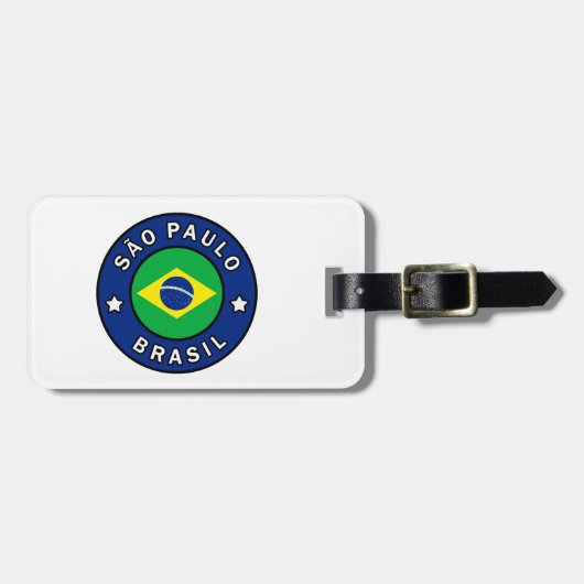 São Paulo Brasil Bagagelabel (Voorkant horizontaal)