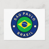 São Paulo Brasil Briefkaart (Voorkant)