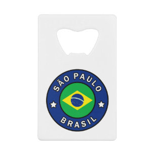 São Paulo Brasil Creditkaart Flessenopener