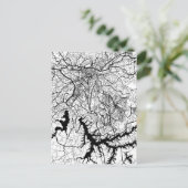 São Paulo Brazil Map Briefkaart (Staand voorkant)