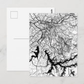 São Paulo Brazil Map Briefkaart (Voorkant / Achterkant)