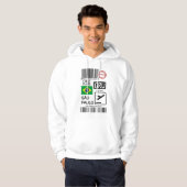 Sao Paulo Brazil travel ticket Hoodie (Voorkant volledig)