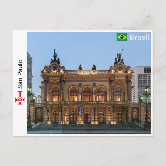 São Paulo - Brazilië Briefkaart (Voorkant)