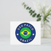 São Paulo Brazilië Briefkaart (Staand voorkant)