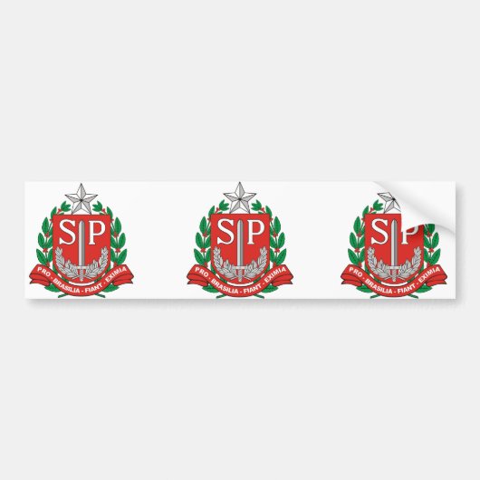 Sao Paulo, Brazilië Bumpersticker (Voorkant)