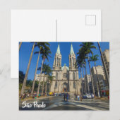 São Paulo, Brazilië, Kathedraal Briefkaart (Voorkant / Achterkant)