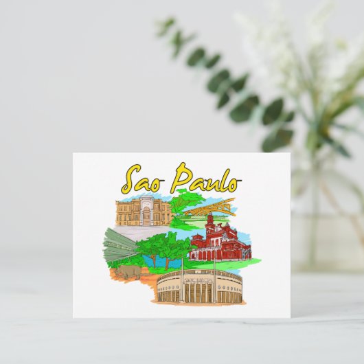 Sao Paulo - Brazilië.png Briefkaart (Staand voorkant)