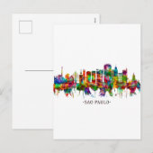 Sao Paulo Brazilië Skyline Feestdagenkaart (Voorkant / Achterkant)