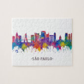 São Paulo Brazilië Skyline Legpuzzel (Horizontaal)