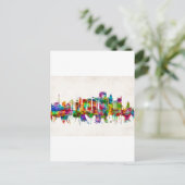 Sao Paulo Brazilië Skyline Uitnodiging Briefkaart (Staand voorkant)