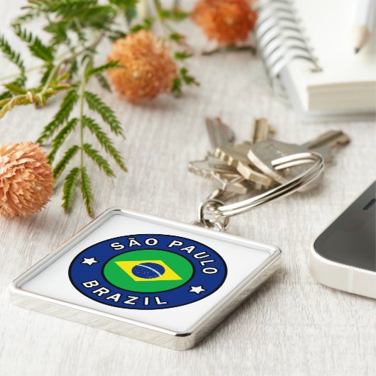 São Paulo Brazilië Sleutelhanger (Zijkant)