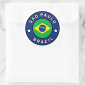 São Paulo Brazilië Vierkante Sticker (Tas)